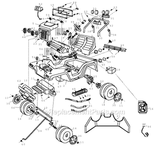 Part Location Diagram of 78478-2759 Power Wheels Tail Light Housing Set